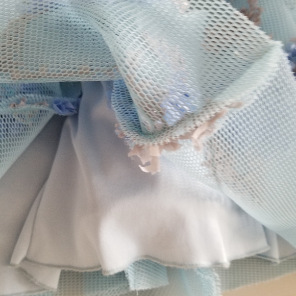 Blue dress - size 10-12 excellent condition - Picture 7 of 8